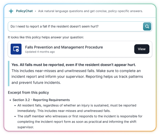 PolicyChat Interface