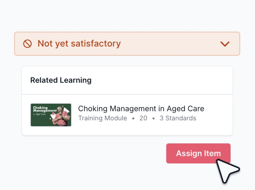 Identify gaps and link training